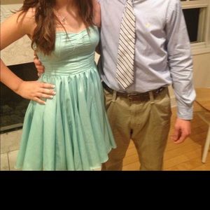 Turquoise homecoming dress